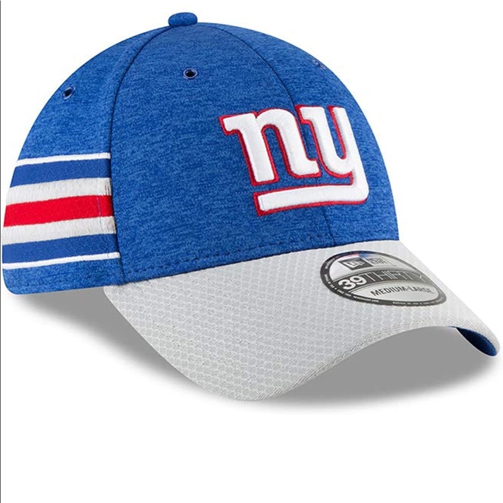 NFL New Era Men's Royal/Gray New York Giants NFL Official 39THIRTY Flex Hat. NWT